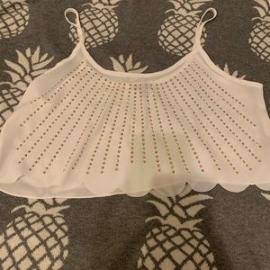 Charlotte Russe Cropped Tank Top